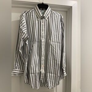NWT Vintage Brooks Brothers Dress Shirt 1990’s Size 16 - 33 Striped Oxford NOS